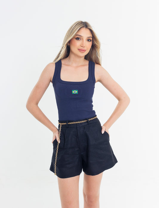 Regata Basic Brasil - Marinho