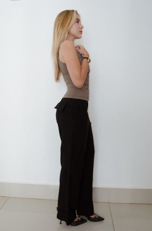 Calça cargo preta