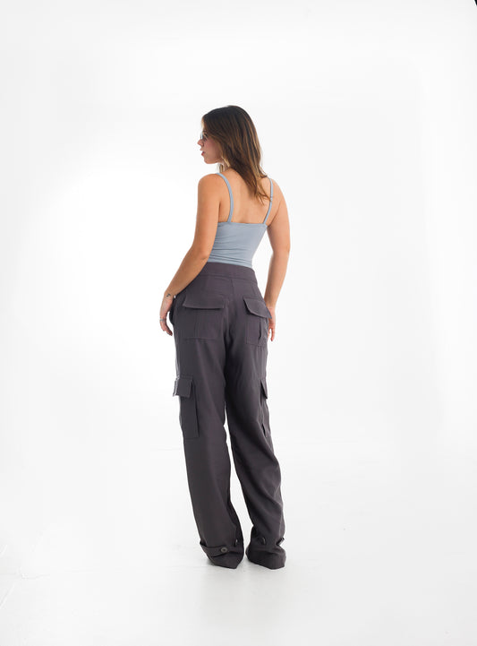 Calça Cargo Grafite