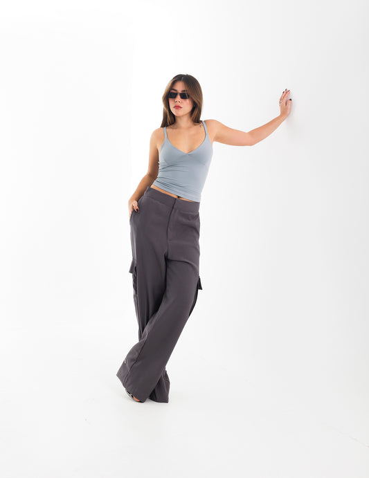 Calça Cargo Grafite