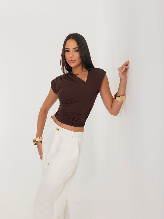 Blusa Geórgia chocolate