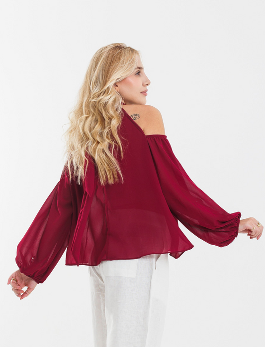 Blusa Amanda - Bordô