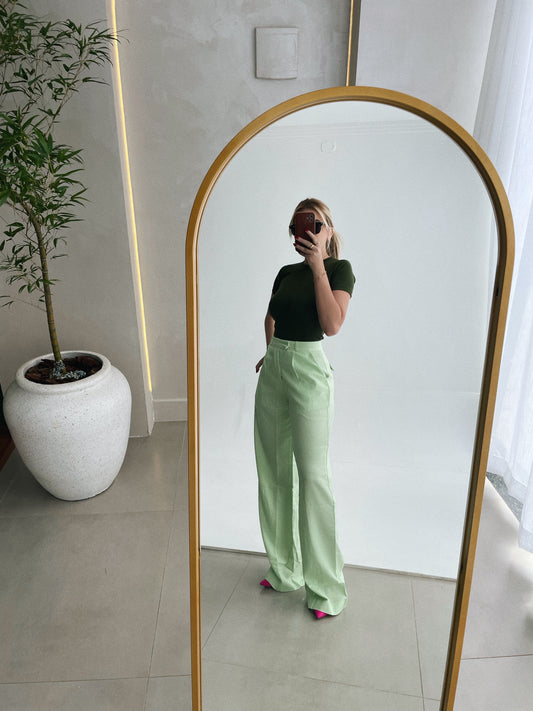 Calça Emma verde bebê